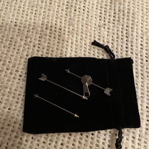 NEW. Set of 3 industrial piercings